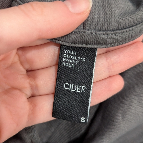 Cider 2 Piece Gray Hooded Sweatshirt Over Tanktop Dress - Picture 10 of 10